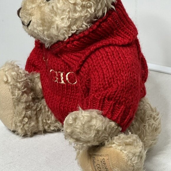 Giorgio Beverly Hills Collectible Teddy Bear Rare Vintage Knit Sweater Designer - Picture 9 of 16